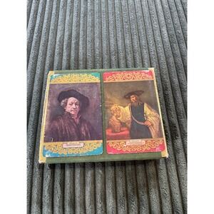 Duratone Plastic Coated Playing Cards Set with Art Masterpieces and Scenic Views